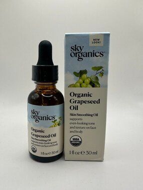 Sky Organics Organic Grapeseed Oil | Skin Smoothing | 1 oz | USDA Organic